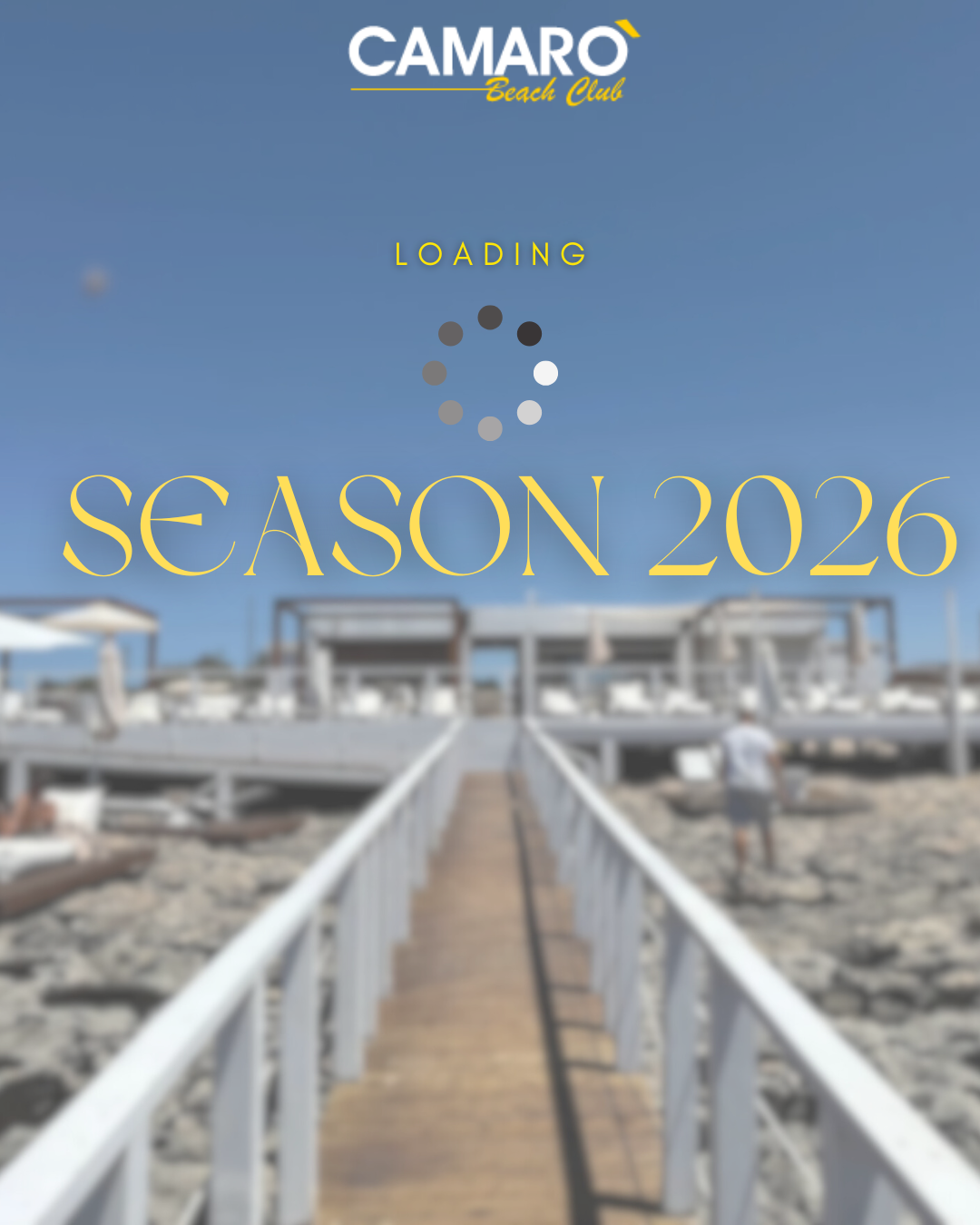 Pronti per la stagione 2026 a Camar Beach